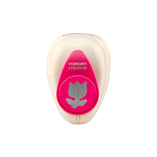 Vaessen Creative 21436-082 Motivstanzer, Small Stanzer Tulpe, Ausstanzung 1,5 cm Weit, Metall, lila, 6.5 x 4.5 x 4.4 cm von Vaessen Creative