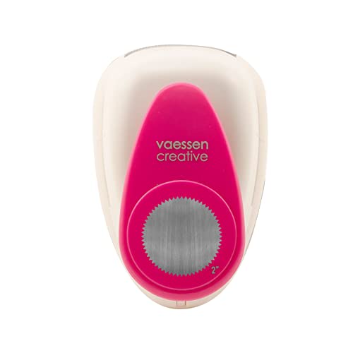Vaessen Creative 21437-054 Motivstanzer Kreiz, 5 cm, Jumbo Stanzer, Großer Motivlocher, 1 Stück, bis zu 160 g/m², zum Basteln mit Papier und Scrapbooking, White/Pink Vaessen Creative 21437-054 Motivstanzer Kreiz, 5 cm, Jumbo Stanzer, Großer Motivlocher, 1 Stück, bis zu 160 g/m², zum Basteln mit Papier und Scrapbooking, White/Pink von Vaessen Creative