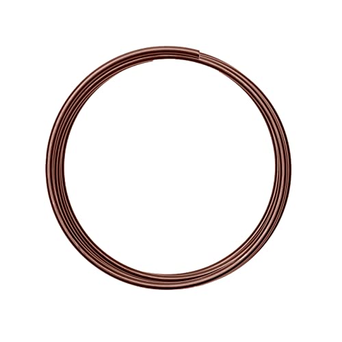 Vaessen Creative 24232-009 Aludraht Schmuck, Biegsam, Aluminium, braun, 4 mm x 2 m von Vaessen Creative