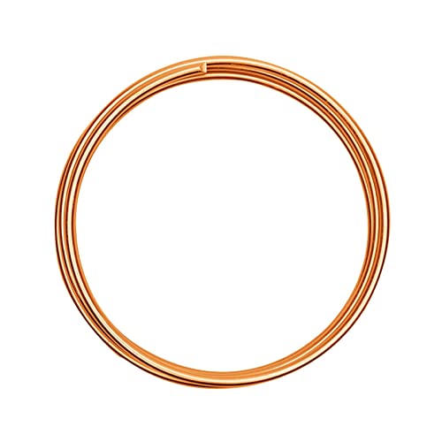 Vaessen Creative 24232-021 Aludraht Schmuck, Biegsam, Aluminium, orange, 4 mm x 2 m von Vaessen Creative