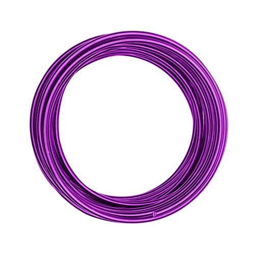 Vaessen Creative Aludraht Schmuck 4 mm x 10 Meter | Biegsam Schmuckdraht Lavendel Violett, Aluminium, Lavender, 1000 x 0.4 x 0.4 cm von Vaessen Creative