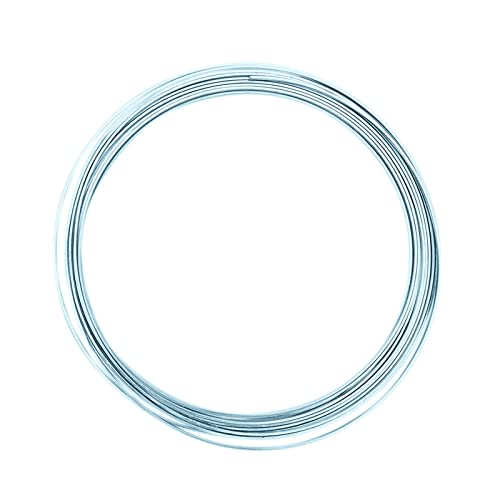 Vaessen Creative 24234-021 Aludraht Flach Schmuck, Biegsam, Aluminium, eisblau, 3, 5 x 1 mm x 5 m, Ice Blue, 500 x 0.35 x 0.1 cm von Vaessen Creative