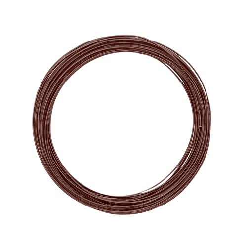 Vaessen Creative 24239-027 Aludraht Schmuck, Biegsam, Aluminium, Schokolade braun matt, 1 mm x 10 m, Chocolate Mat, 100 x 0.1 x 0.1 cm von Vaessen Creative