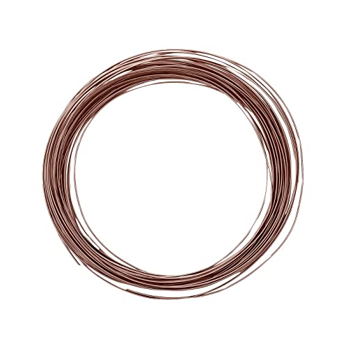 Vaessen Creative 24250-022 Aludraht Schmuck 0,8 mm x 15 m, Biegsam Schmuckdraht, Aluminium, Schokolade braun, 1500 x 0.011 x 0.2 cm, Chocolate von Vaessen Creative