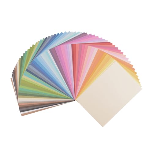 Vaessen Creative 2927-999 Florence Cardstock Papier, Dunkle Farben, 216 Gramm/m², DIN A4, 60 Stück, Glatt, für Scrapbooking, Kartenherstellung, Stanzen und andere Papierbasteleien, Multi von Vaessen Creative