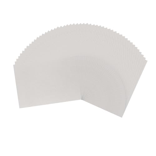 Vaessen Creative 29993-020 Pappe zum Basteln-Buchbinderkarton A4-Graupappe 1mm-50 St. Bastelkarton-zum Buchbinden, Scrapbooking und Journaling, Grau von Vaessen Creative