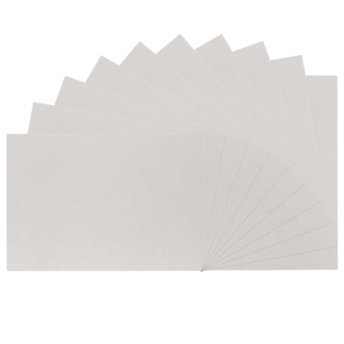 Vaessen Creative 29993-022 Pappe zum Basteln-Buchbinderkarton A3-Graupappe 1mm-10 St. Bastelkarton-zum Buchbinden, Scrapbooking und Journaling, Grau von Vaessen Creative