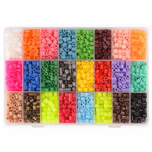 Vaessen Creative Bügelperlen-Set, Transparente Aufbewahrungsbox mit 5000 Steckperlen in 24 Farben, Organizer mit Bunten Perlen zum Basteln von Schmuck, Deko, Verzierungen und weiteren Bastelideen Vaessen Creative Bügelperlen-Set, Transparente Aufbewahrungsbox mit 5000 Steckperlen in 24 Farben, Organizer mit Bunten Perlen zum Basteln von Schmuck, Deko, Verzierungen und weiteren Bastelideen von Vaessen Creative