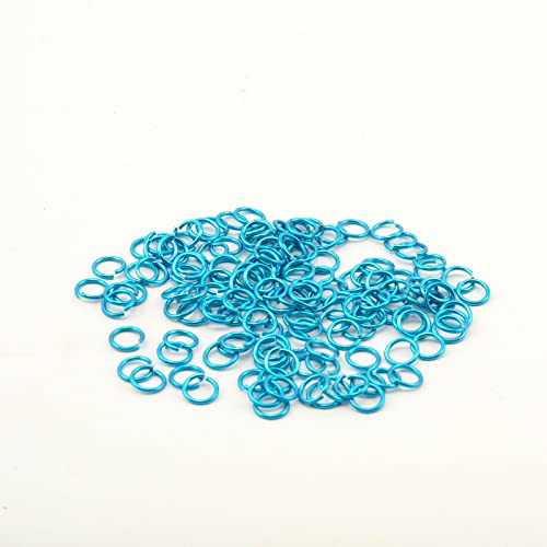 Vaessen Creative Alu Deco Biegeringe | 7,25 mm | Blau | 150 Stück, Aluminium, Turquoise, 0, 72 x 0,2 cm, 150-Einheiten von Vaessen Creative