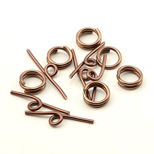Vaessen Creative Alu Deco Knebelverschluss 6 Stück, Aluminium, Chocolate braun, 0,5 x 0,5 x 0,2 cm Vaessen Creative Alu Deco Knebelverschluss 6 Stück, Aluminium, Chocolate braun, 0,5 x 0,5 x 0,2 cm von Vaessen Creative