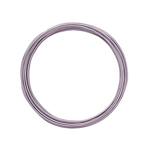 Vaessen Creative 24241-017 Aludraht Schmuck, Biegsam, Aluminium, hell violett, 1,5 mm x 5 m, Soft Lilac von Vaessen Creative