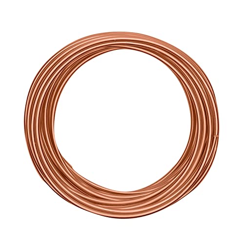 Vaessen Creative Aluminiumdraht, 4mm x 10m, Aluminium Wire, Basteldraht, Dekodraht, Floristikdraht Aludraht Schmuck 4 mm x 10 Meter | Biegsam Schmuckdraht Kupfer, orange Copper, 1000 x 0.4 x 0.4 cm von Vaessen Creative