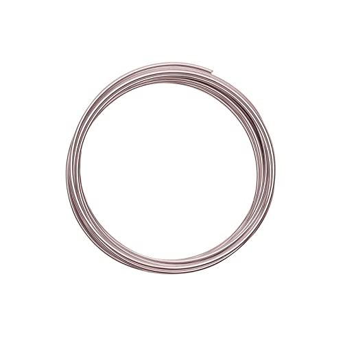Vaessen Creative Basteldraht und Schmuckdraht 5 m x 2 mm Misty Pink – Flexibler Draht zum Basteln für Blumenkranz, Scmuckherstellung und Modellbau von Vaessen Creative