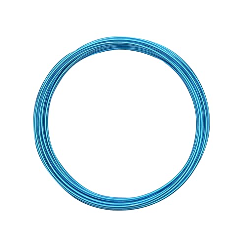 Vaessen Creative Aluminiumdraht, 1.5mm x 5m, Aluminium Wire, Basteldraht, Dekodraht, Floristikdraht Aludraht Schmuck 1,5 mm x 5 Meter | Biegsam Schmuckdraht Türkis, turquoise, 500 x 0.15 x 0.15 cm von Vaessen Creative