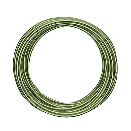 Vaessen Creative Aluminiumdraht, 4mm x 10m, Aluminium Wire, Basteldraht, Dekodraht, Floristikdraht Aludraht Schmuck 4 mm x 10 Meter | Biegsam Schmuckdraht Apfelgrün, Apple Green, 1000 x 0.4 x 0.4 cm von Vaessen Creative