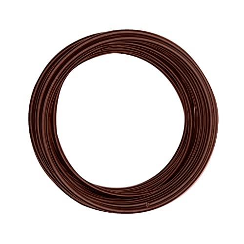 Vaessen Creative Aludraht Schmuck 4 mm x 10 Meter | Biegsam Schmuckdraht Braun, Aluminium, Brown, 1000 x 0.4 x 0.4 cm von Vaessen Creative