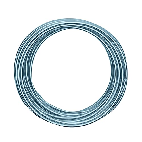 Vaessen Creative Aluminiumdraht, 4mm x 10m, Aluminium Wire, Basteldraht, Dekodraht, Floristikdraht Aludraht Schmuck 4 mm x 10 Meter | Biegsam Schmuckdraht Eisblau, Ice Blue, 1000 x 0.4 x 0.4 cm von Vaessen Creative