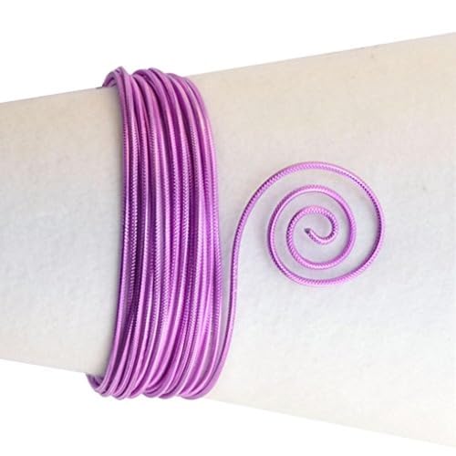 Vaessen Creative Aluminiumdraht, Geprägt, m, Aluminium Wire, Basteldraht, Dekodraht, Floristikdraht Aludraht Prägung Rund 2 mm x 5 Meter | Biegsam Schmuckdraht Lavendel Violett, 500 x 0.2 x 0.2 cm, 5 Vaessen Creative Aluminiumdraht, Geprägt, m, Aluminium Wire, Basteldraht, Dekodraht, Floristikdraht Aludraht Prägung Rund 2 mm x 5 Meter | Biegsam Schmuckdraht Lavendel Violett, 500 x 0.2 x 0.2 cm, 5 von Vaessen Creative