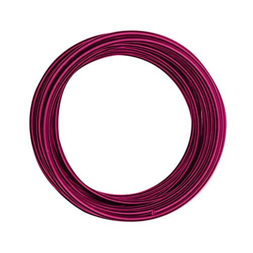 Vaessen Creative Aluminiumdraht, Kräftiges, 4mm x 10m, Aluminium Wire, Basteldraht, Dekodraht, Floristikdraht Aludraht Schmuck 4 mm x 10 Meter | Biegsam Schmuckdraht, Strong pink, 1000 x 0.4 x 0.4 cm von Vaessen Creative