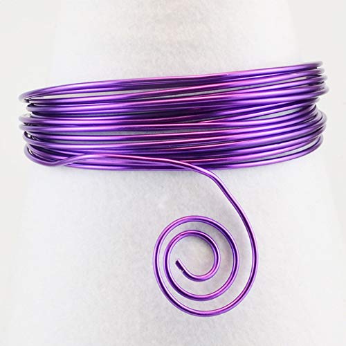 Vaessen Creative Aluminiumdraht, Lila, 4mm x 10m, Aluminium Wire, Basteldraht, Dekodraht, Floristikdraht Aludraht Schmuck 4 mm x 10 Meter | Biegsam Schmuckdraht Violett, Lilac, 1000 x 0.4 x 0.4 cm von Vaessen Creative