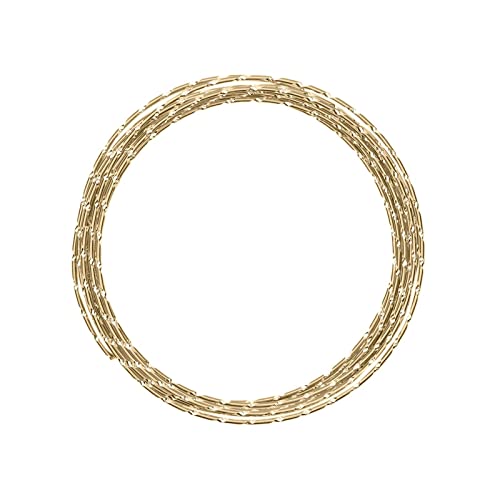 Vaessen Creative Aluminiumdraht, Perlweiß, m, Aluminium Wire, Basteldraht, Dekodraht, Floristikdraht Aludraht Diamant Schmuck 2 mm x 5 Meter | Biegsam Schmuckdraht Perlen, pearl, 500 x 0.2 x 0.2 cm, 5 von Vaessen Creative