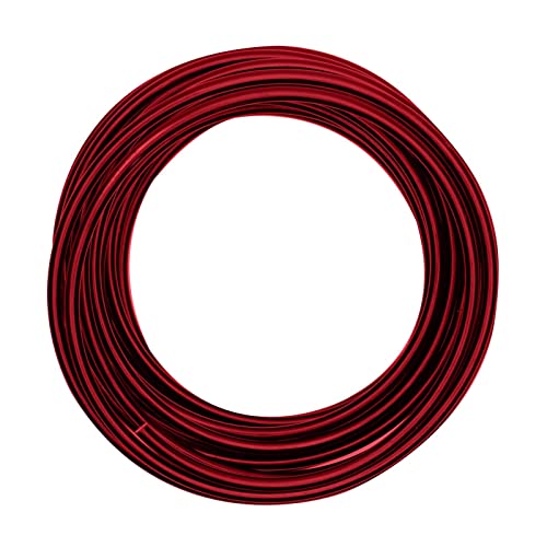 Vaessen Creative Aluminiumdraht, Rot, x 10 m, Aluminium Wire, Basteldraht, Dekodraht, Floristikdraht Aludraht Schmuck 5mm | Biegsam Schmuckdraht, 1000 x 0.5 x 0.5 cm von Vaessen Creative