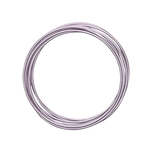 Vaessen Creative Aluminiumdraht, Zartes Lila, 3mm x 3m, Aluminium Wire, Basteldraht, Dekodraht, Floristikdraht Aludraht Schmuck 3 mm x 3 Meter | Biegsam Schmuckdraht Hell Violett, 300 x 3 x 3 cm, 3 von Vaessen Creative