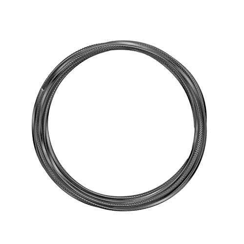 Vaessen Creative Basteldraht und Schmuckdraht 5 m x 2,8 mm x 0,5 mm Grau (Anthracite) – Dreieckig Geprägt - Flexibler Draht zum Basteln für Blumenkranz, Scmuckherstellung und Modellbau von Vaessen Creative