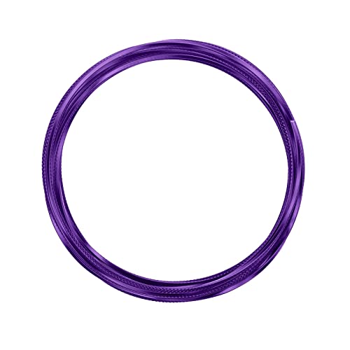 Vaessen Creative Basteldraht und Schmuckdraht 5 m x 2,8 mm x 0,5 mm Violett (Lilac) – Dreieckig Geprägt - Flexibler Draht zum Basteln für Blumenkranz, Scmuckherstellung und Modellbau von Vaessen Creative