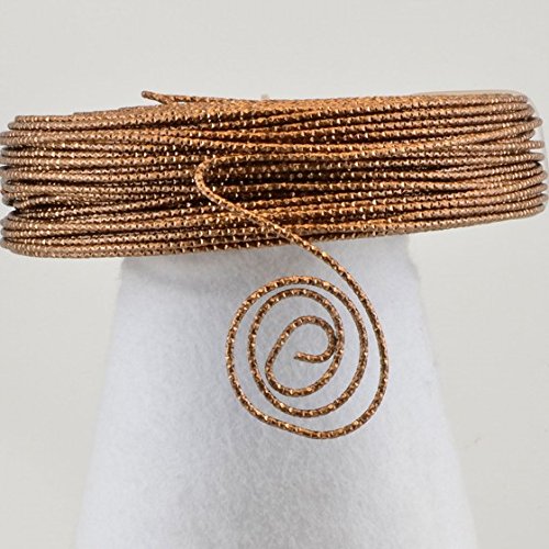 Vaessen Creative Basteldraht und Schmuckdraht 60 m x 2 mm Brown – Flexibler Draht mit Hammer Aufdruck zum Basteln für Blumenkranz, Scmuckherstellung und Modellbau von Vaessen Creative