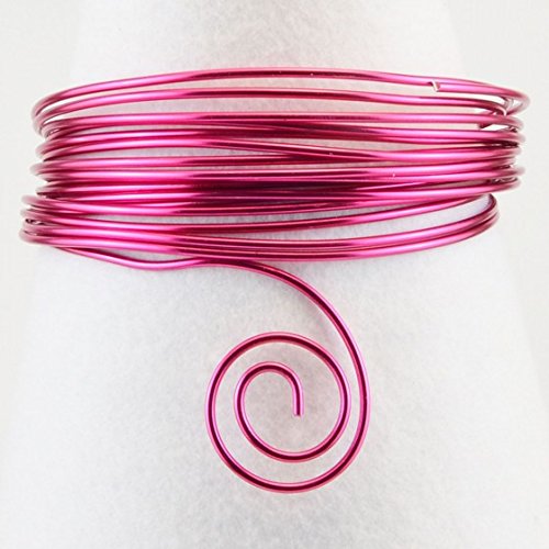 Vaessen Creative Basteldraht und Schmuckdraht 60 m x 2 mm Strong Pink – Flexibler Draht zum Basteln für Blumenkranz, Scmuckherstellung und Modellbau von Vaessen Creative