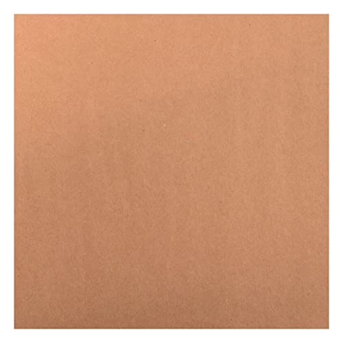Vaessen Creative Florence Cardstock Kraftpapier Quadratisch 300g, 20 Blatt zum Scrapbooking und Gestalten von Einladungen, Karten und Fotoalben, Kraft Braun von Vaessen Creative
