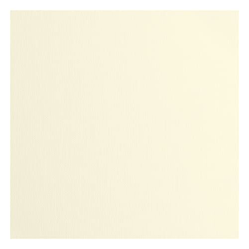 Vaessen Creative Florence Cardstock Papier, Beige, 216 Gramm/m², Quadratisch, 30,5 x 30,5 cm, 100 Stück, Textur, für Scrapbooking, Kartenherstellung, Stanzen und andere Papierbasteleien von Vaessen Creative