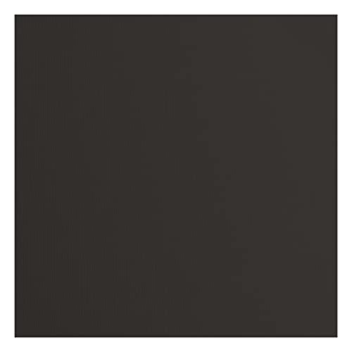 Vaessen Creative Florence Cardstock Papier, Schwarz, 216 Gramm/m², Quadratisch, 30,5 x 30,5 cm, 100 Stück, Textur, für Scrapbooking, Kartenherstellung, Stanzen und andere Papierbasteleien von Vaessen Creative