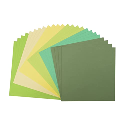 Vaessen Creative Florence Scrapbook-Papier 216 g 12x12-x24 Blatt-Multipack, grün, Paper, multicolor, 30.5 x 30.5 x 0.7 cm von Vaessen Creative
