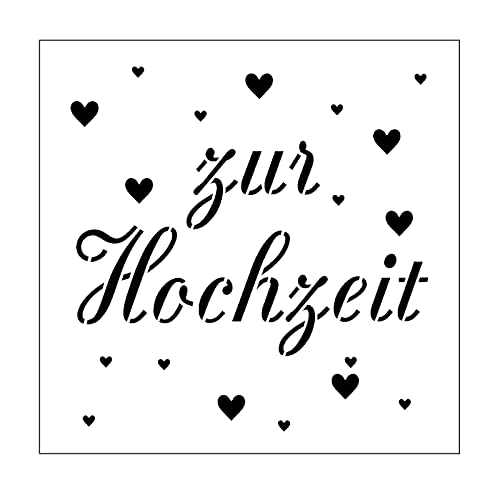 Vaessen Creative Kunst Schablone Stencil, Zur Hochzeit, zum Hinzufügen Farbiger Muster und Strukturen zu Bastelprojekte Vaessen Creative Kunst Schablone Stencil, Zur Hochzeit, zum Hinzufügen Farbiger Muster und Strukturen zu Bastelprojekte von Vaessen Creative