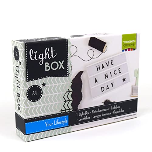 Vaessen Creative Led Lightbox mit buchstaben – A4 – 85 zeichen, Weiß Vaessen Creative Led Lightbox mit buchstaben – A4 – 85 zeichen, Weiß von Vaessen Creative