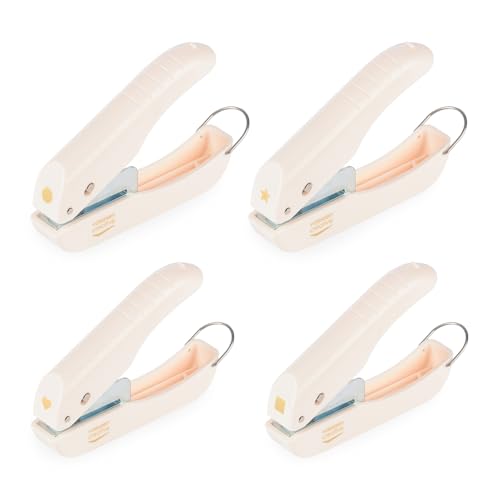 Vaessen Creative Lochzange - Motivstanzer Set – 4 Stück - Kreis, Sterne, Viereck und Herz – 6,4 x 6,4 mm - Stanzzange - Mini Locher für Formen aus Papier Stanzen - Karten Basteln - Scrapbook Zubehör Vaessen Creative Lochzange - Motivstanzer Set – 4 Stück - Kreis, Sterne, Viereck und Herz – 6,4 x 6,4 mm - Stanzzange - Mini Locher für Formen aus Papier Stanzen - Karten Basteln - Scrapbook Zubehör von Vaessen Creative