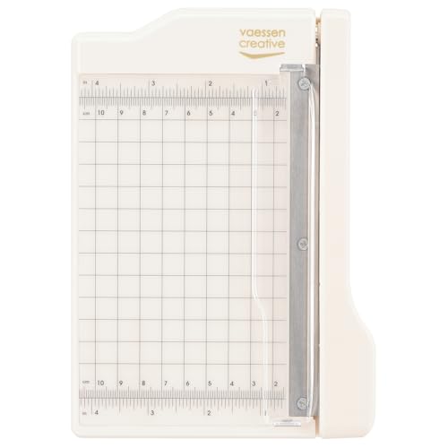 Vaessen Creative | Mini Papierschneider | Kleine Guillotine Schneidemaschine | 10 x 15 cm Messfläche | Bis zu 5 Blatt Gleichzeitig | Guillotine, Scrapbook, Hebelschneider | Weiß Vaessen Creative | Mini Papierschneider | Kleine Guillotine Schneidemaschine | 10 x 15 cm Messfläche | Bis zu 5 Blatt Gleichzeitig | Guillotine, Scrapbook, Hebelschneider | Weiß von Vaessen Creative