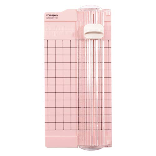 Vaessen Creative | Mini Papierschneider | Kleine Papierschneidemaschine | Schneidet Bis A5-Größe | Guillotine, Scrapbook, Papierschneider, Scrapbooking | 65 x 153 mm | Rosa Vaessen Creative | Mini Papierschneider | Kleine Papierschneidemaschine | Schneidet Bis A5-Größe | Guillotine, Scrapbook, Papierschneider, Scrapbooking | 65 x 153 mm | Rosa von Vaessen Creative