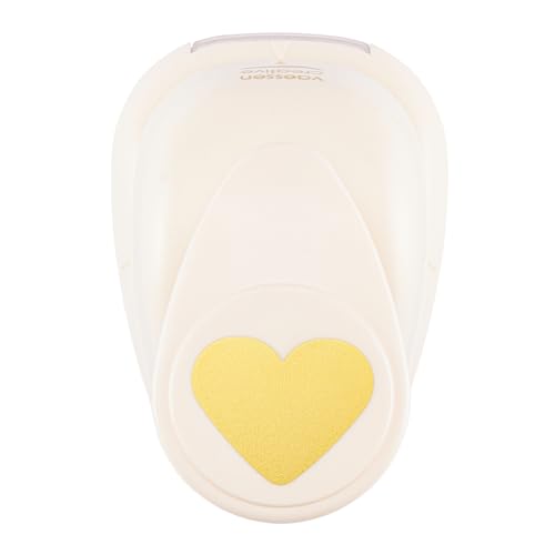 Vaessen Creative Motivstanzer Mittel Herz 1 Ø2,5cm, Medium, white von Vaessen Creative