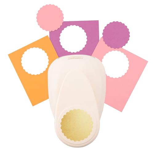 Vaessen Creative Motivstanzer Kreis mit Zierrand, XL, Jumbo Stanzer, Großer Motivlocher aus Metall und Plastik, Ausgestanztes Motiv Ø50,2 mm, zum Basteln mit Papier, Lila Vaessen Creative Motivstanzer Kreis mit Zierrand, XL, Jumbo Stanzer, Großer Motivlocher aus Metall und Plastik, Ausgestanztes Motiv Ø50,2 mm, zum Basteln mit Papier, Lila von Vaessen Creative