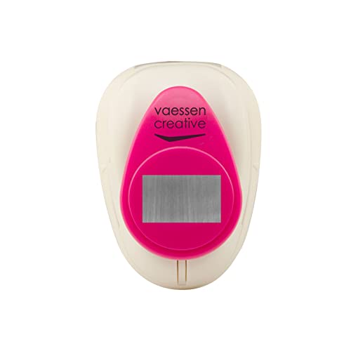 Vaessen Creative Motivstanzer Rechteck, 2,5 cm, Medium Stanzer, Motivlocher, 1 Stück, bis zu 160 g/m², zum Basteln mit Papier und Scrapbooking, Weiß/Rosa, 1.2 x 2.2 cm Vaessen Creative Motivstanzer Rechteck, 2,5 cm, Medium Stanzer, Motivlocher, 1 Stück, bis zu 160 g/m², zum Basteln mit Papier und Scrapbooking, Weiß/Rosa, 1.2 x 2.2 cm von Vaessen Creative