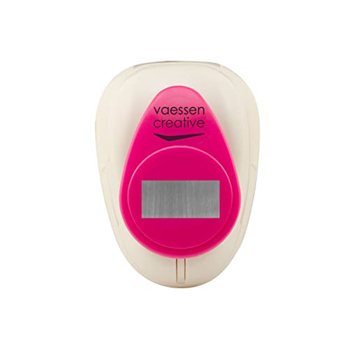 Vaessen Creative Motivstanzer Rechteck, 2,5 cm, Medium Stanzer, Motivlocher, 1 Stück, bis zu 160 g/m², zum Basteln mit Papier und Scrapbooking, Weiß/Rosa, 2.3 x 2.5 cm Vaessen Creative Motivstanzer Rechteck, 2,5 cm, Medium Stanzer, Motivlocher, 1 Stück, bis zu 160 g/m², zum Basteln mit Papier und Scrapbooking, Weiß/Rosa, 2.3 x 2.5 cm von Vaessen Creative