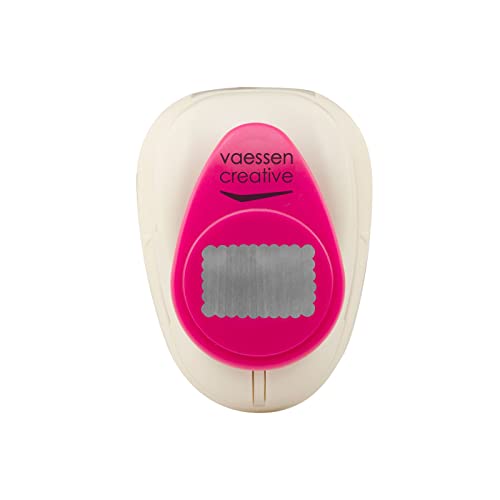 Vaessen Creative Motivstanzer Rechteck Muschel, 2,5 cm, Medium Stanzer, Motivlocher, 1 Stück, bis zu 160 g/m², zum Basteln mit Papier und Scrapbooking, Weiß/Rosa, 1.4 x 2.2 cm Vaessen Creative Motivstanzer Rechteck Muschel, 2,5 cm, Medium Stanzer, Motivlocher, 1 Stück, bis zu 160 g/m², zum Basteln mit Papier und Scrapbooking, Weiß/Rosa, 1.4 x 2.2 cm von Vaessen Creative