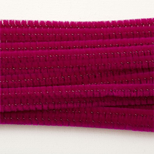 Vaessen Creative Pfeifenreiniger 6mm 25stück 30cm Fuchsia, 30 x 0.6 x 0.5 cm von Vaessen Creative