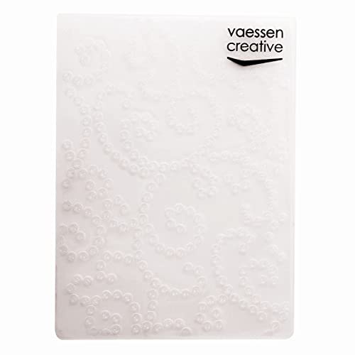 Vaessen Creative Prägeschablone, Embossing folder, Pailletten, 14,6 x 10,7 cm Muster zum Prägen, Stanzen Und Gestalten Von DIY Scrapbook, Fotoalbum, Briefumschläg Und Karten Wie Geburtstagskarten von Vaessen Creative