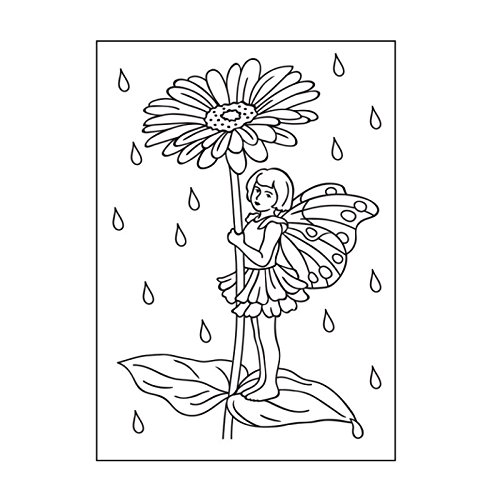 Vaessen Creative Prägeschablone Fee mit Blume 14,6 x 10,7 cm – Embossing Folder für Karten Basteln, Scrapbooking, Journaling – Wiederverwendbar, Präzise Ergebnisse, Für Stanzmaschinen von Vaessen Creative