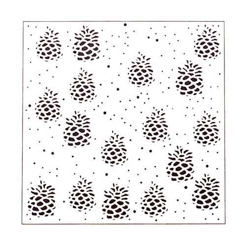Vaessen Creative Prägeschablone Folder, Tannzapfen, Zum Hinzufügen von Strukturen, Muster und Hintergründe auf Karten oder Scrapbook-Seiten, 15 x 15 cm, Durchscheinend Vaessen Creative Prägeschablone Folder, Tannzapfen, Zum Hinzufügen von Strukturen, Muster und Hintergründe auf Karten oder Scrapbook-Seiten, 15 x 15 cm, Durchscheinend von Vaessen Creative