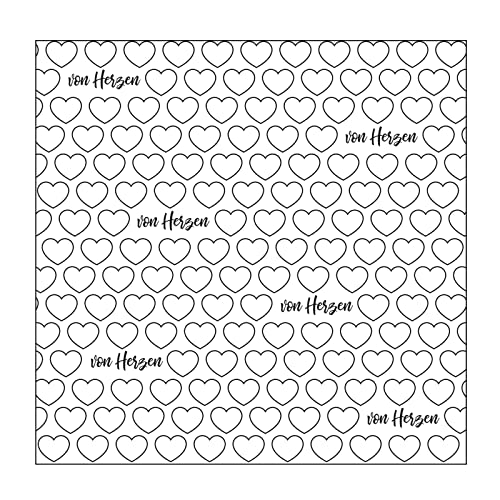 Vaessen Creative Prägeschablone Folder, Von Herzen, Zum Hinzufügen von Strukturen, Muster und Hintergründe auf Karten oder Scrapbook-Seiten Vaessen Creative Prägeschablone Folder, Von Herzen, Zum Hinzufügen von Strukturen, Muster und Hintergründe auf Karten oder Scrapbook-Seiten von Vaessen Creative